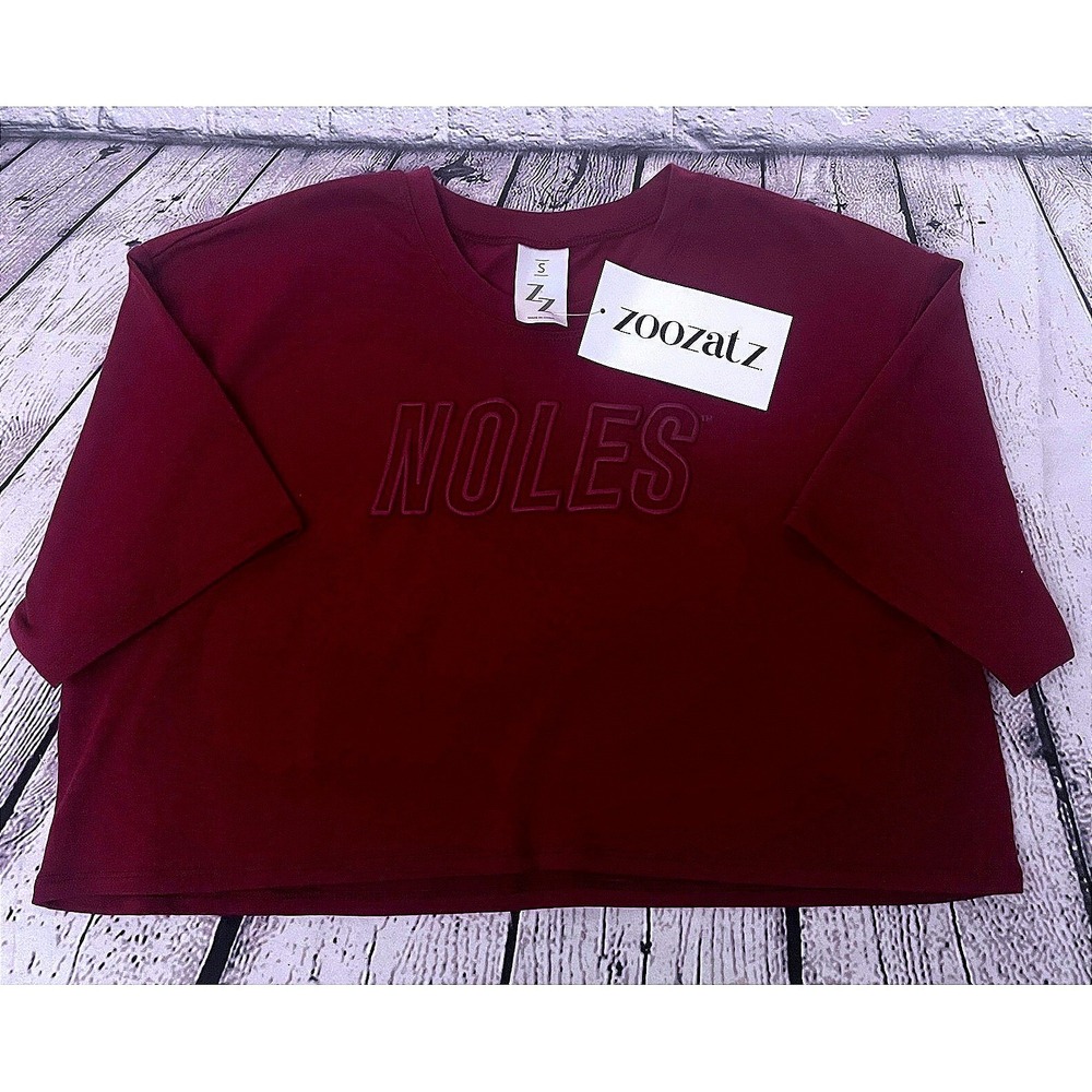 ZooZatz Noles Florida State Seminoles Cropped Tshirt NWTs Small